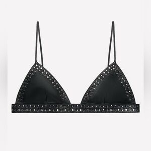 100% LEATHER STUDDED BRALETTE LUDOVIC DE SAINT SERNIN X ZARA